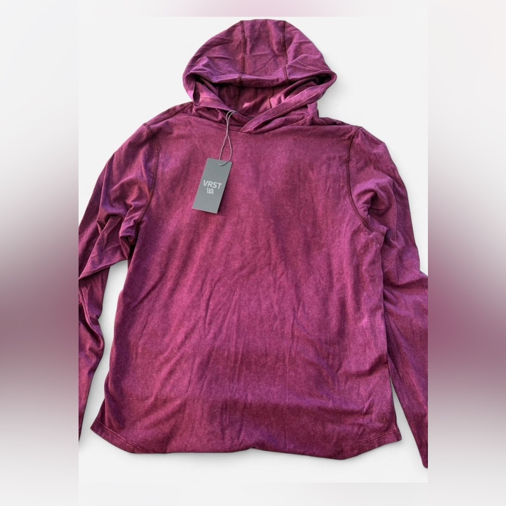 VRST Men's Maroon Hoodie Sweatshirt